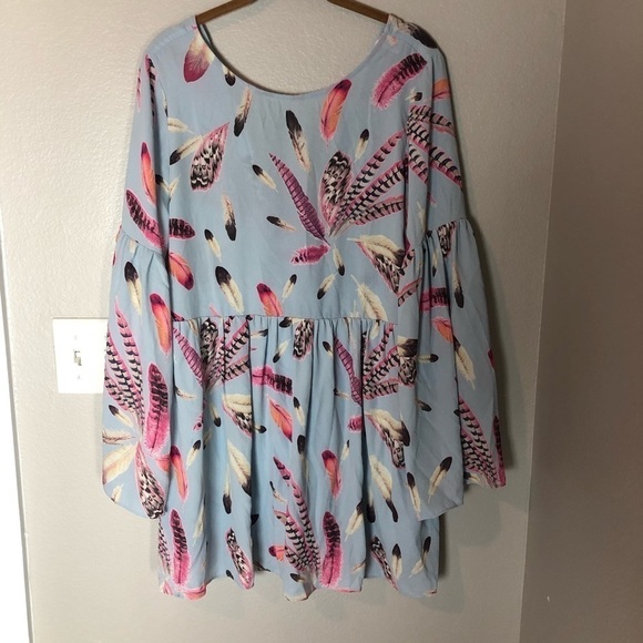 BUDDY LOVE Eva Pale Blue Heather Tie Back Dress S - Picture 4 of 7